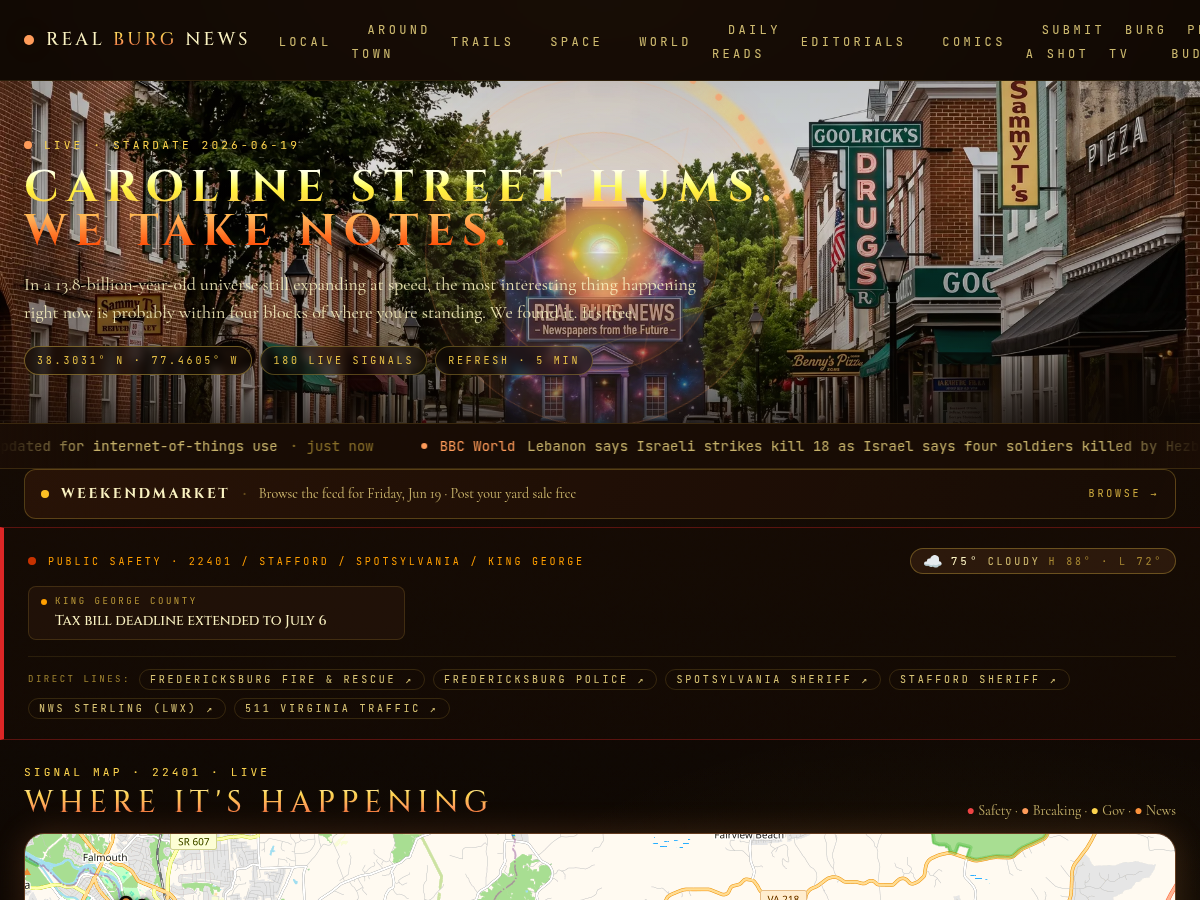 RealBurg News website